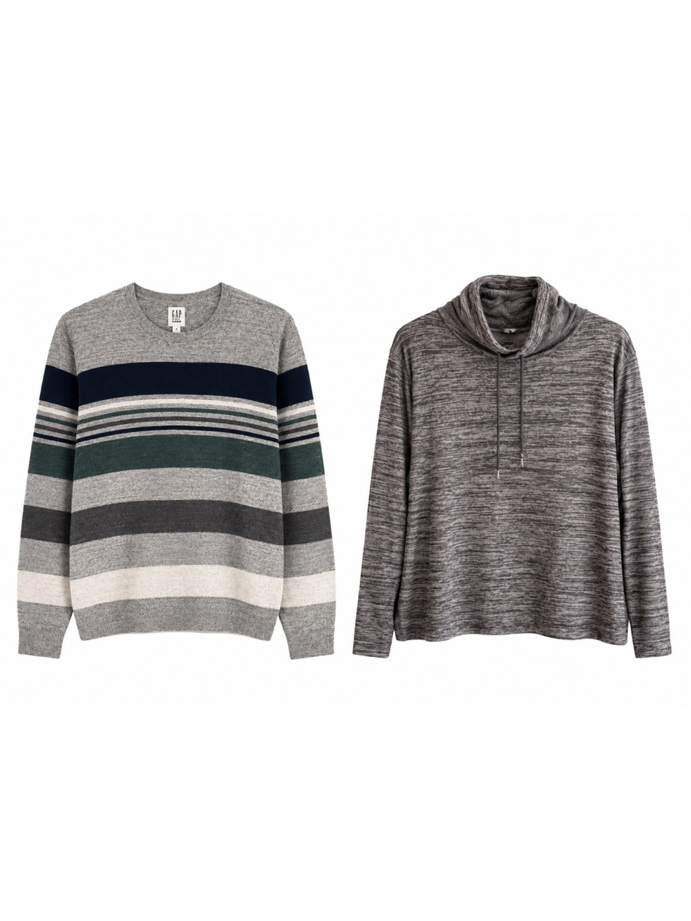 2 Piece GAP & Projek Raw Crewneck/Cowl Neck Sweater Bundle – Size Large GUC